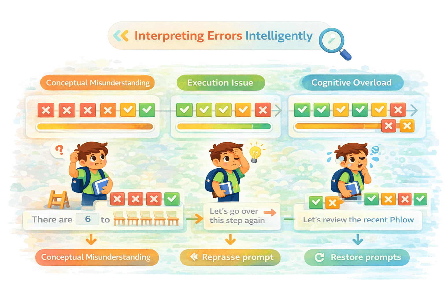 Illustration about interpreting errors intelligently