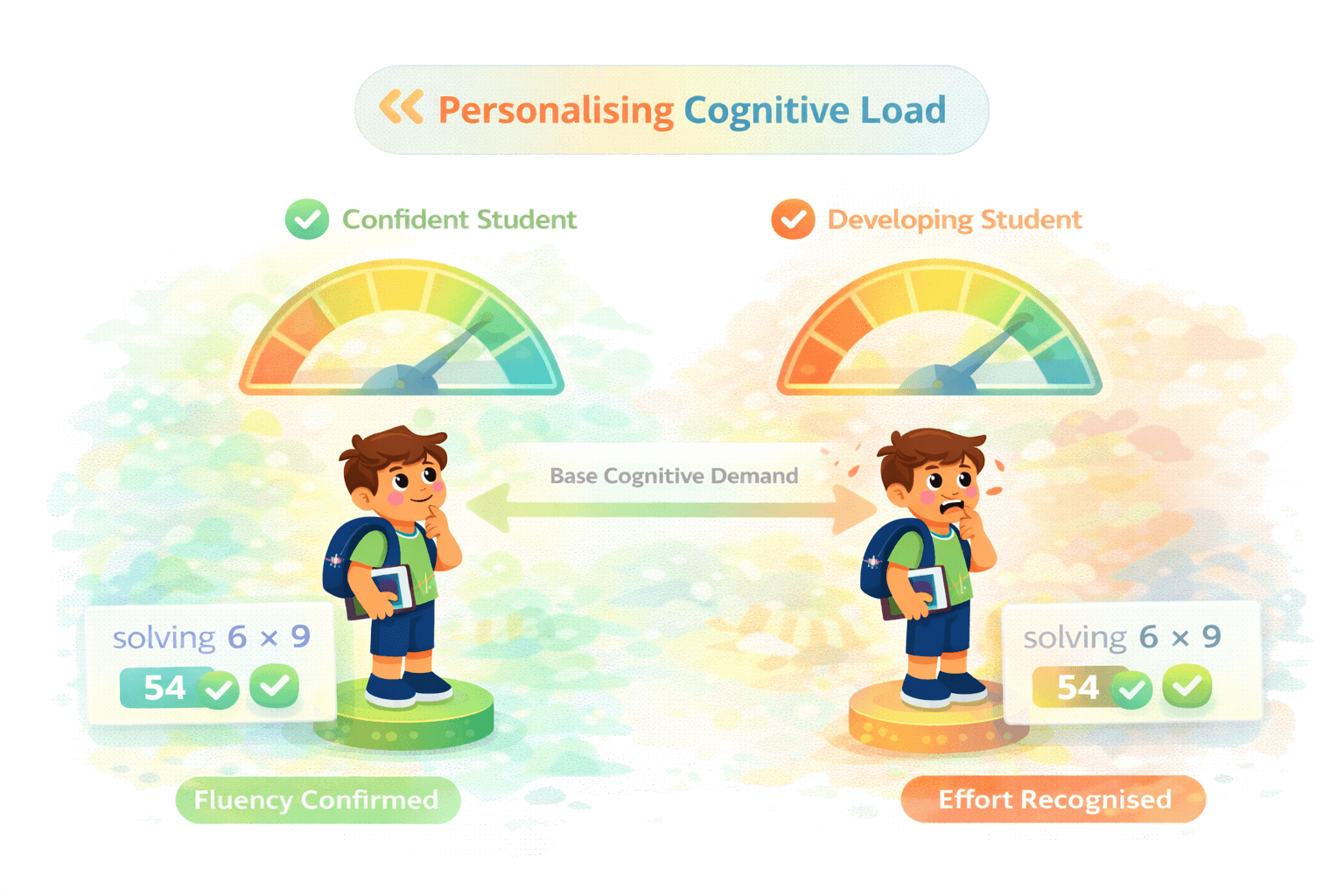 Illustration about personalising cognitive load
