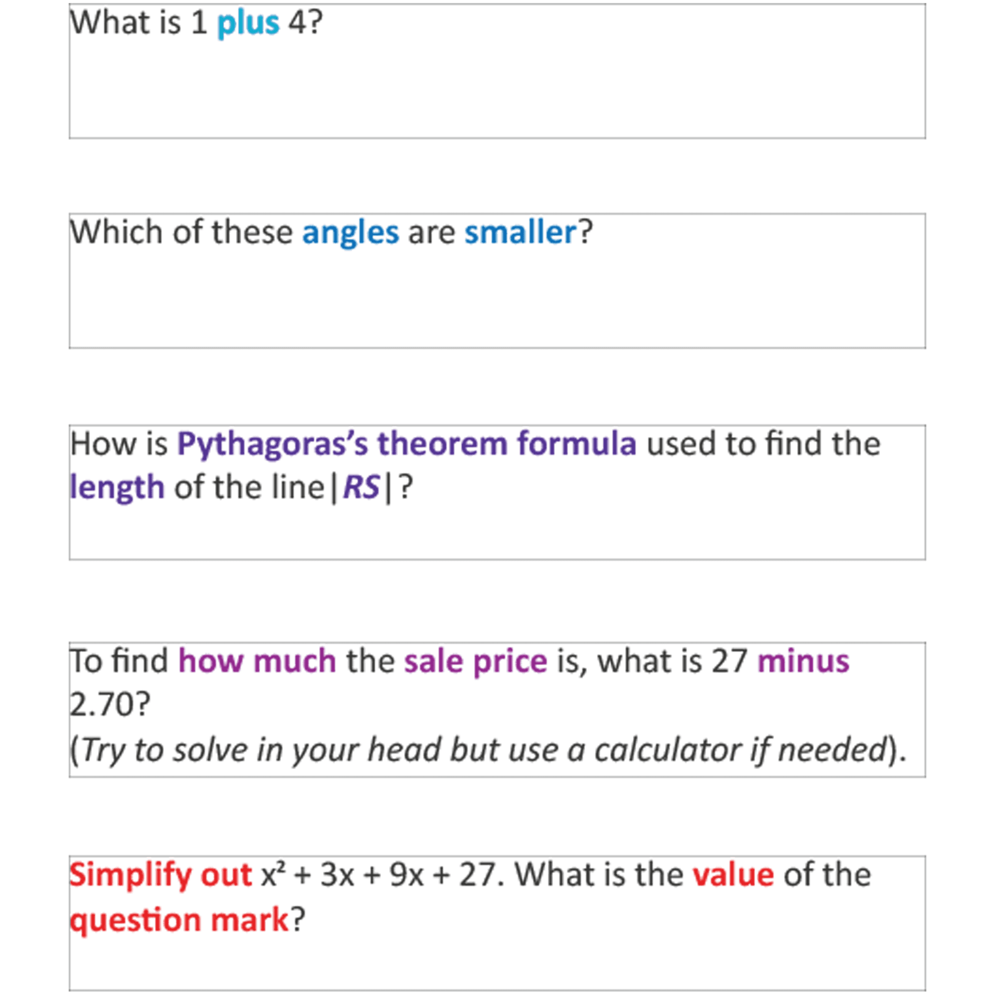 Example of the Intro Question area at the top of a Phlow